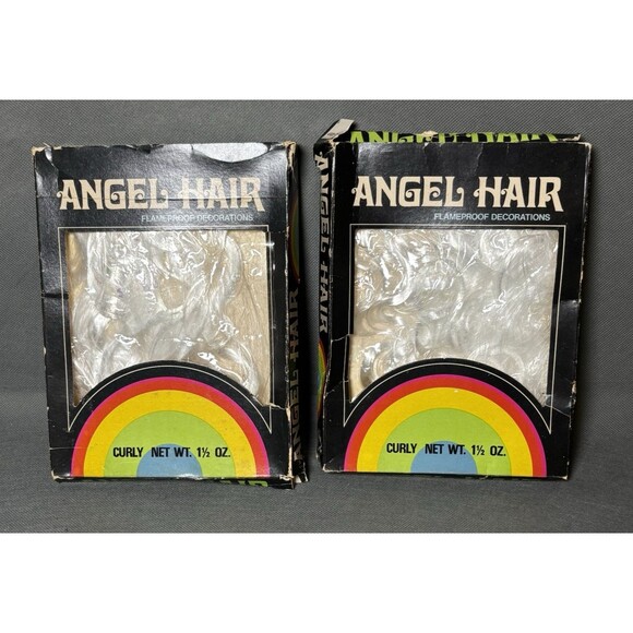 Vintage Decor Noel Spunglass ANGEL HAIR (1.5 Oz. Boxes) ~ Lot 2 - Picture 1 of 12